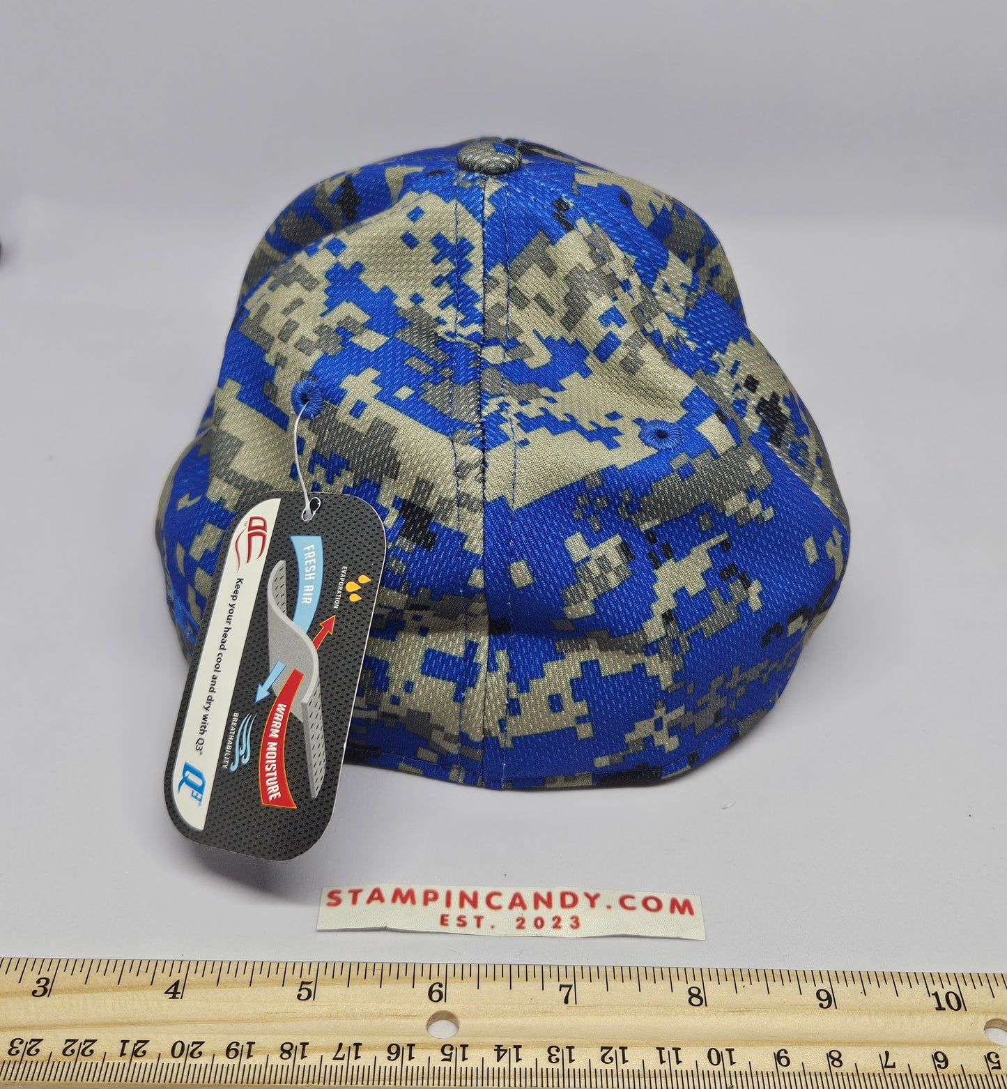 O.C. Sports - MWS Series - Texas Tech Blue Digitized Camo Hat - Size M/L