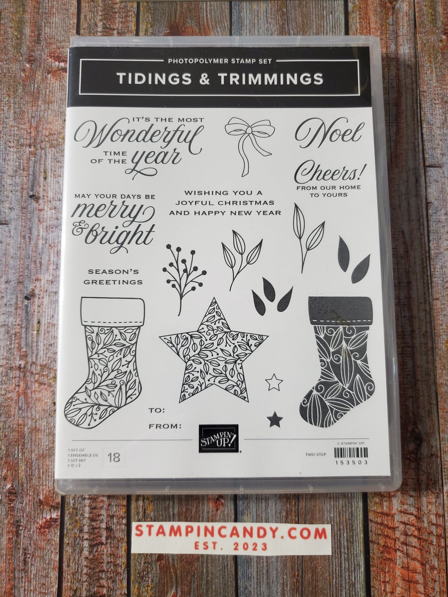 Stampin' UP! "Tidings & Trimmings" Stamp Set with "Christmas Trimmings" Dies