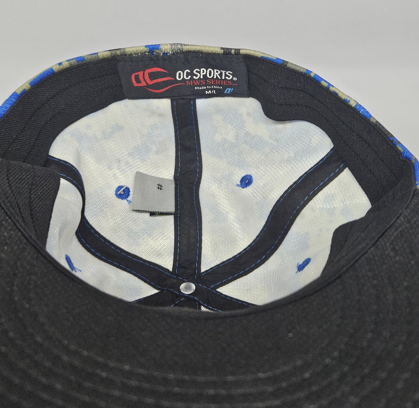 O.C. Sports - MWS Series - Texas Tech Blue Digitized Camo Hat - Size M/L