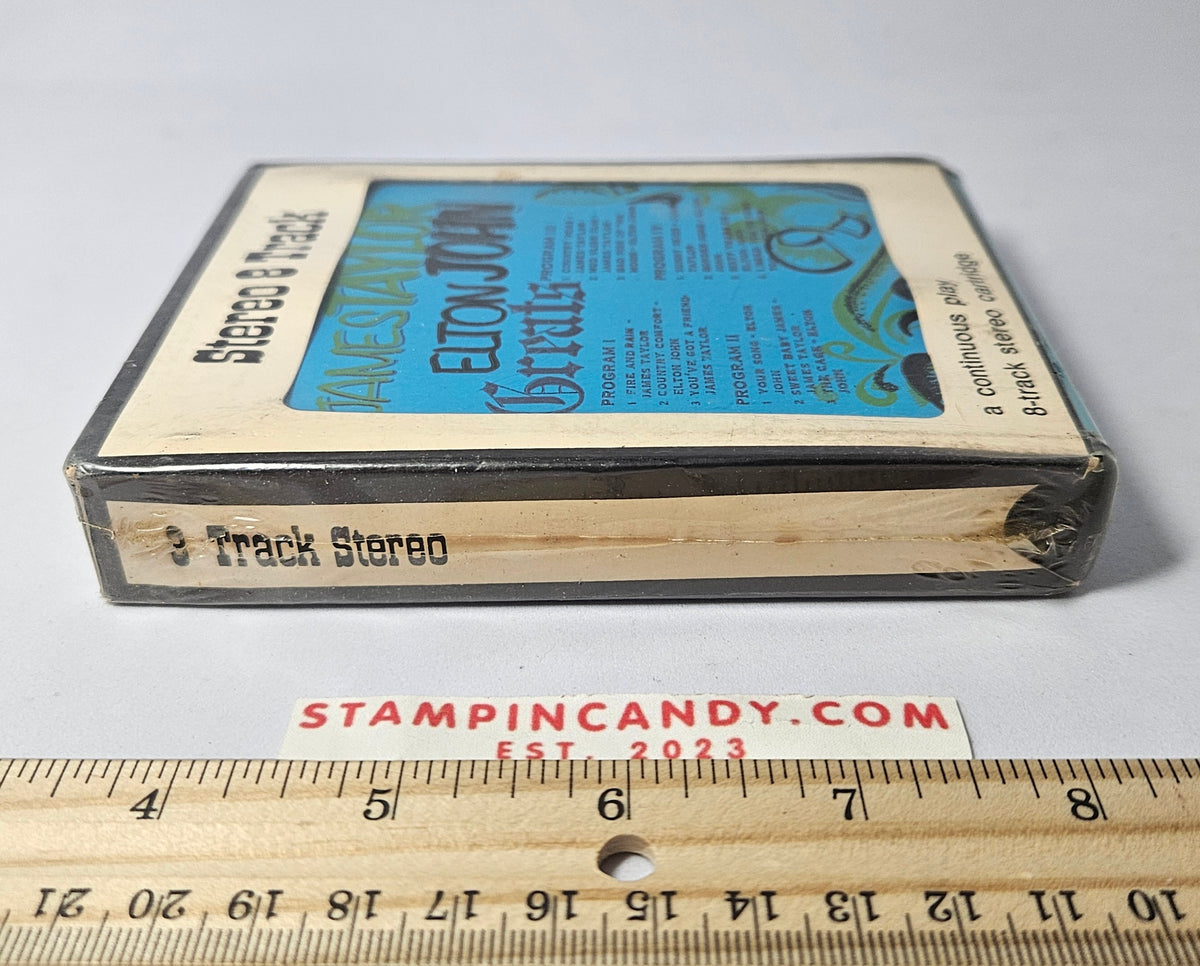 James Taylor / Elton John Greatest Hits Stereo 8 Track Cartridge