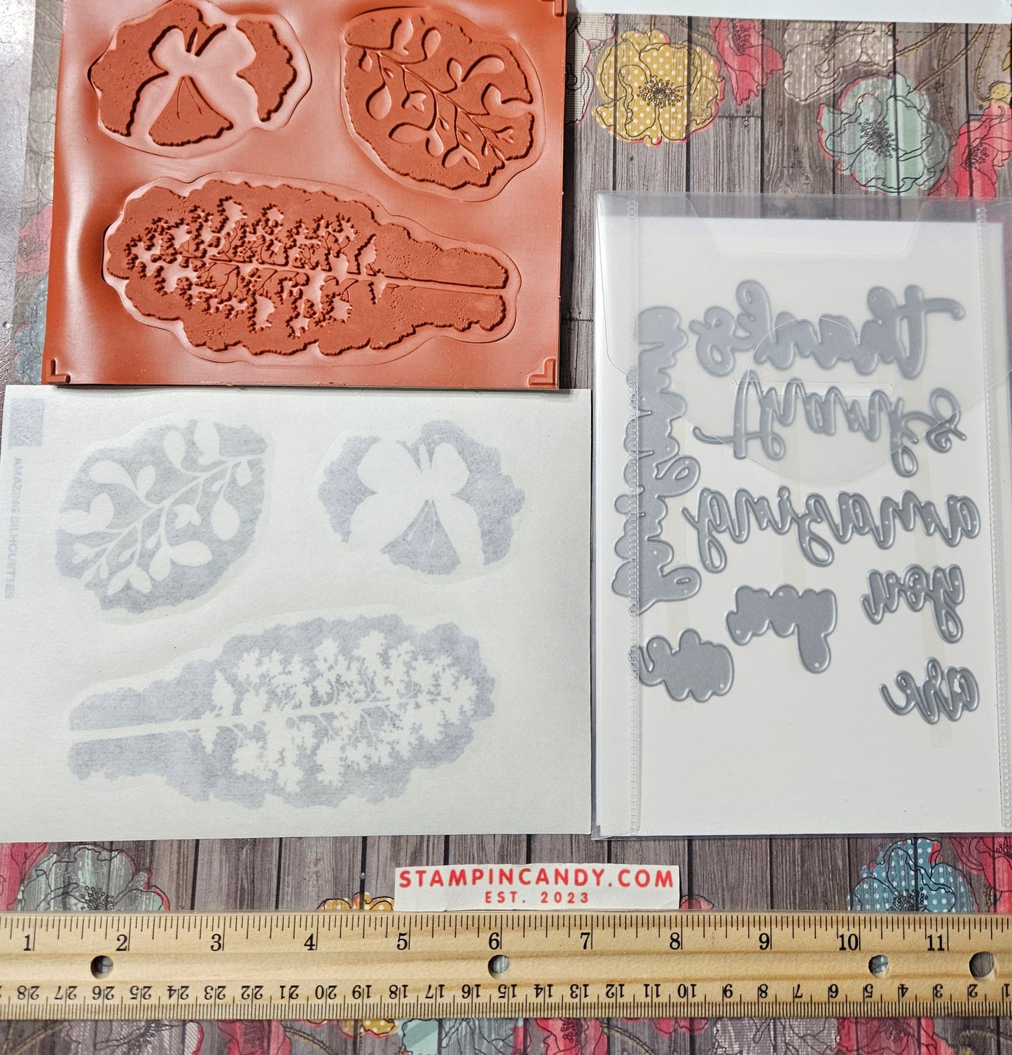 Stampin Up - Amazing Silhouettes w/ Amazing Thanks Dies