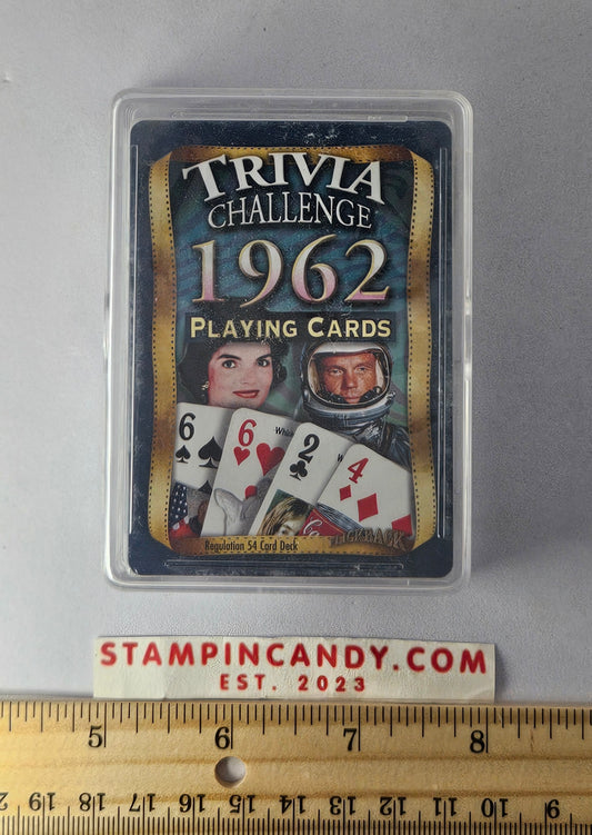 1962 - Flickback Trivia Challenge Playing Cards