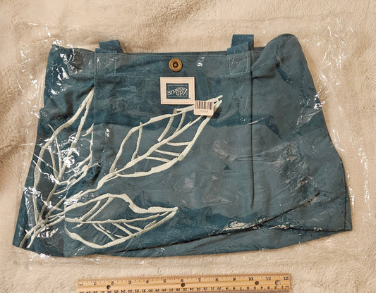 Stampin Up - Blue/Green Leaf Bag/Tote