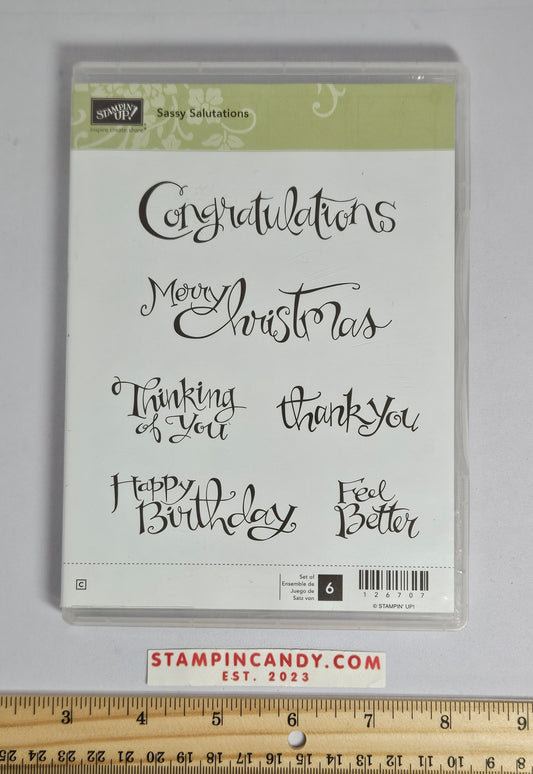 Stampin Up - Sassy Salutations