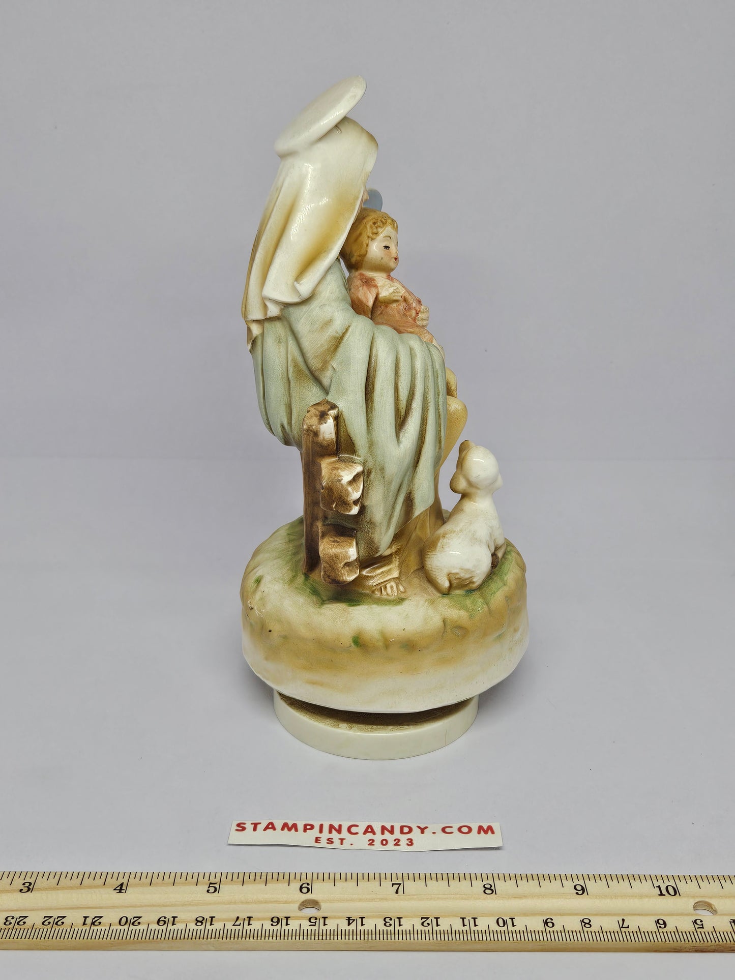 Josef Original - Mary & Baby Jesus Music Box (Rotates as it plays)