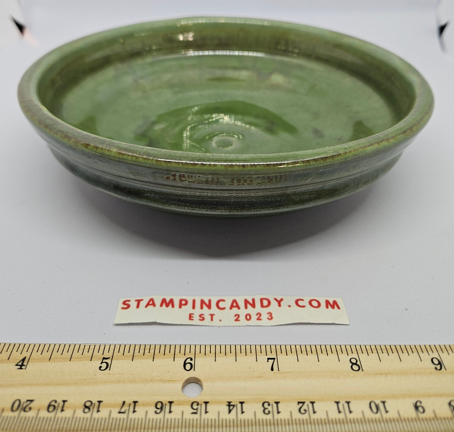 Green Pottery Bowl JC