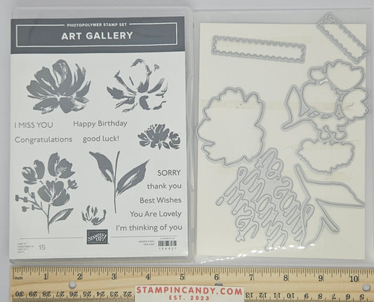 Stampin Up - Art Gallery with Floral Gallery Dies