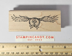 Owl Stamp - Rubber Hedgehog 2016