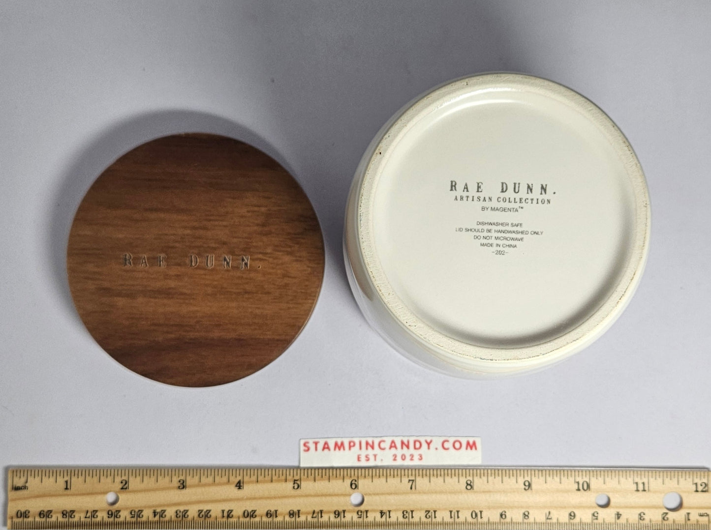 Rae Dunn "Pot of Gold" Mug w/ Wood Lid