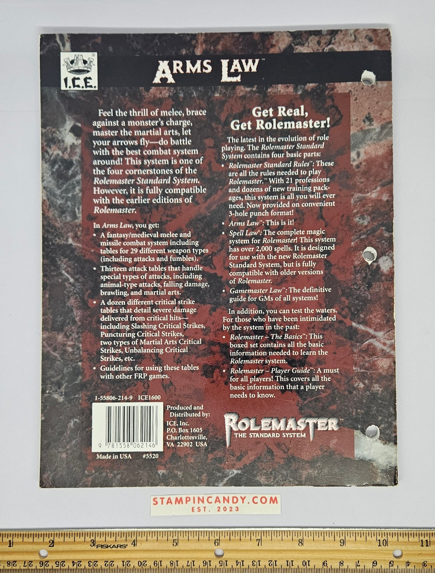 Rolemaster "Arms Law" #5520 ICE
