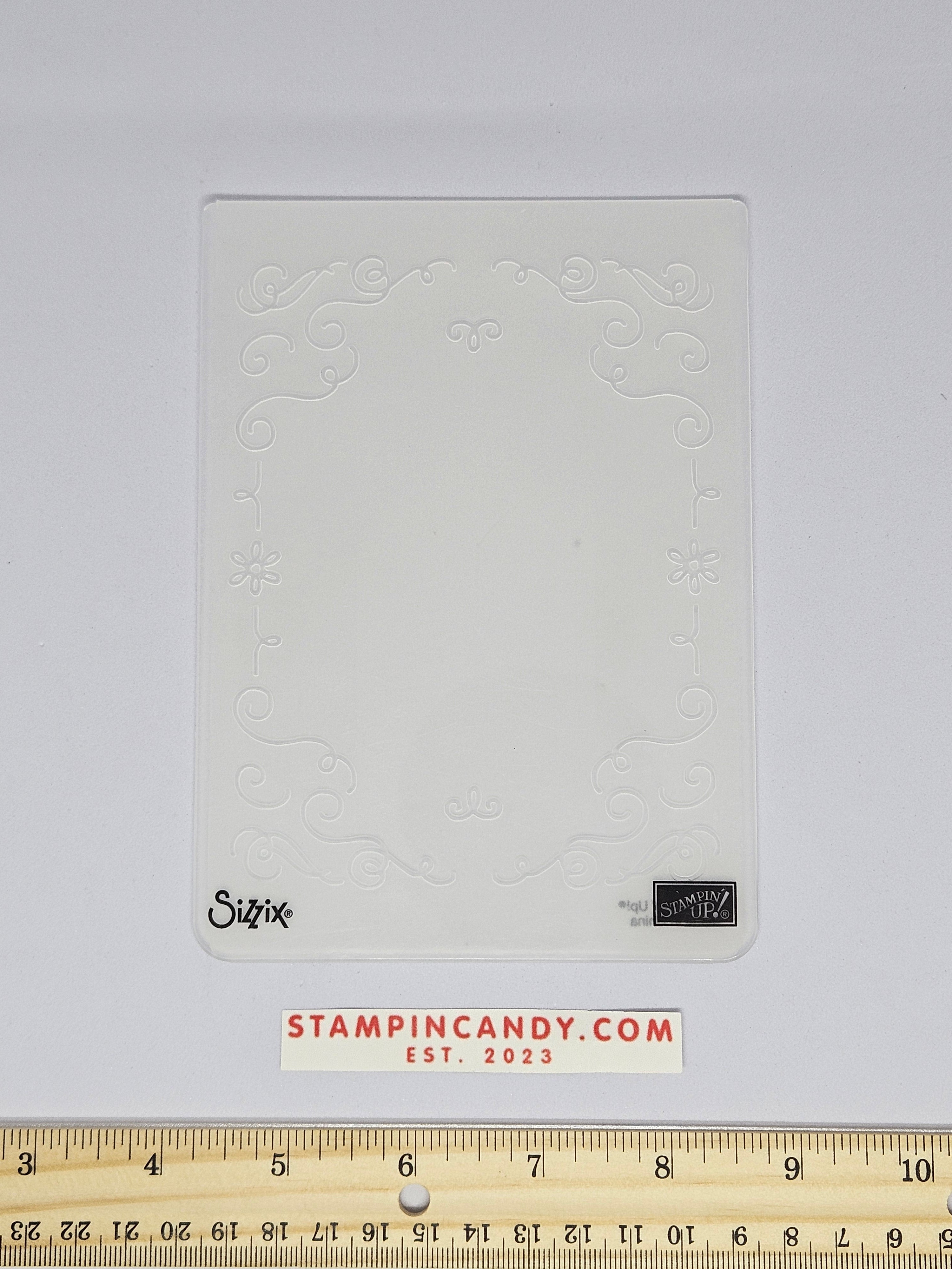 Stampin Up - Big Shot Sizzix - Filigree Frame Embossing Folder ...