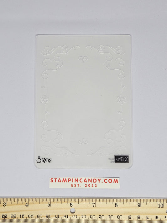 Stampin Up - Big Shot Sizzix - Filigree Frame Embossing Folder