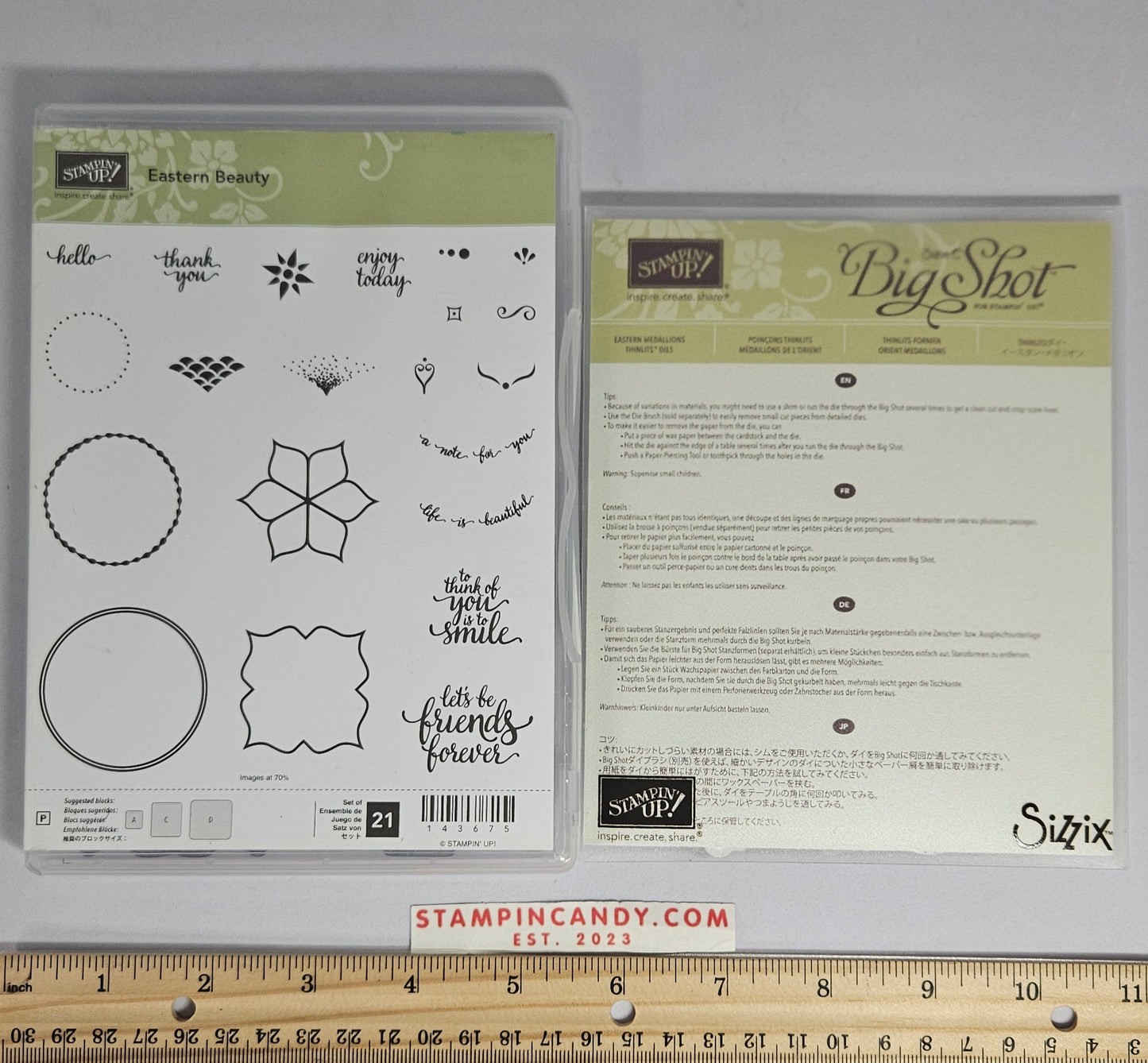 Stampin Up - Eastern Beauty with Eastern Medallion Dies