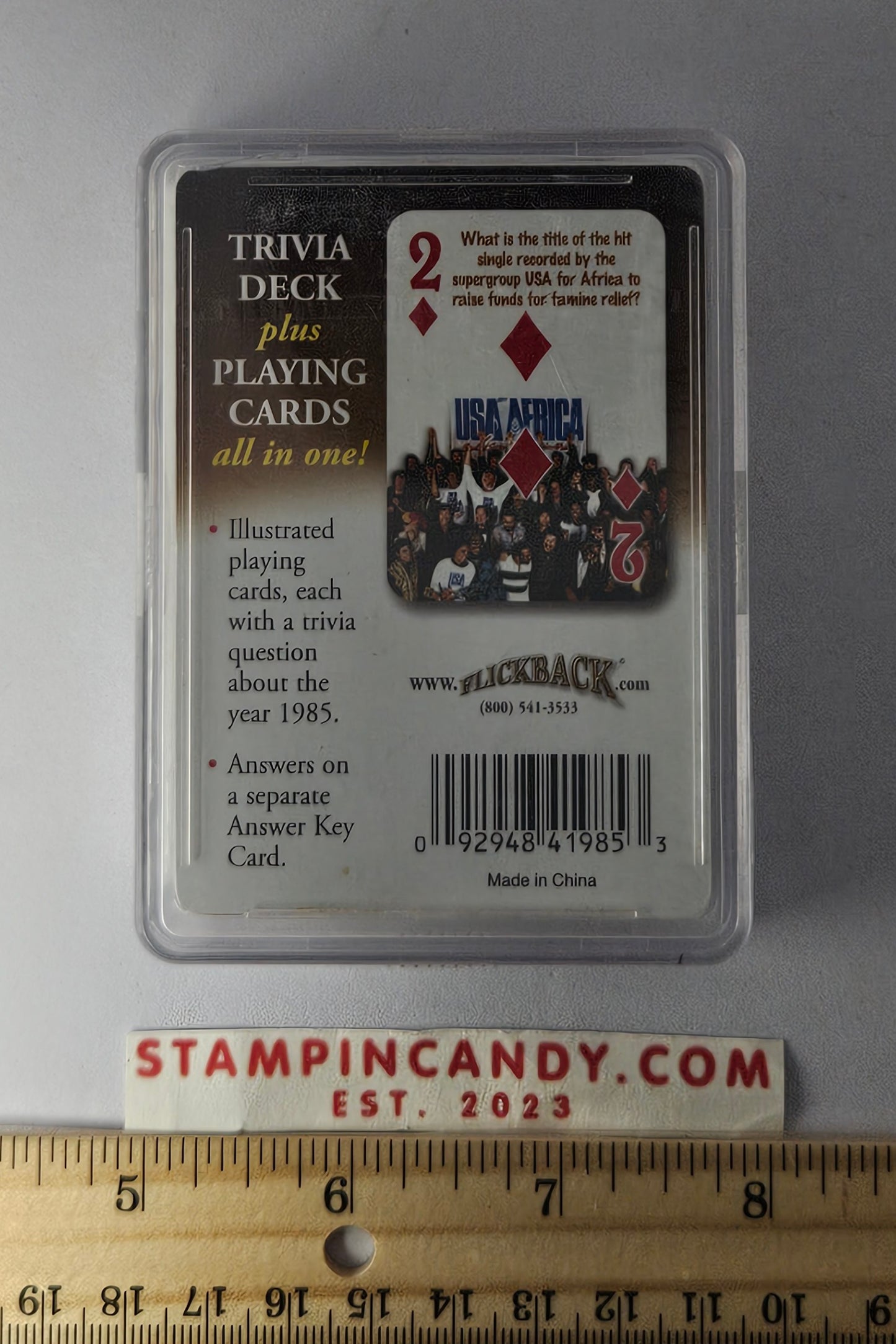 1985 - Flickback Trivia Challenge Playing Cards