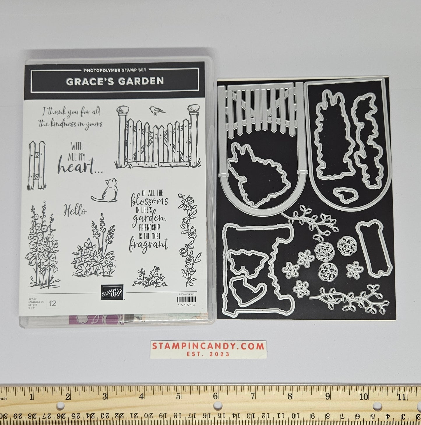 Stampin Up - Grace's Garden and "Garden Gateway" Dies