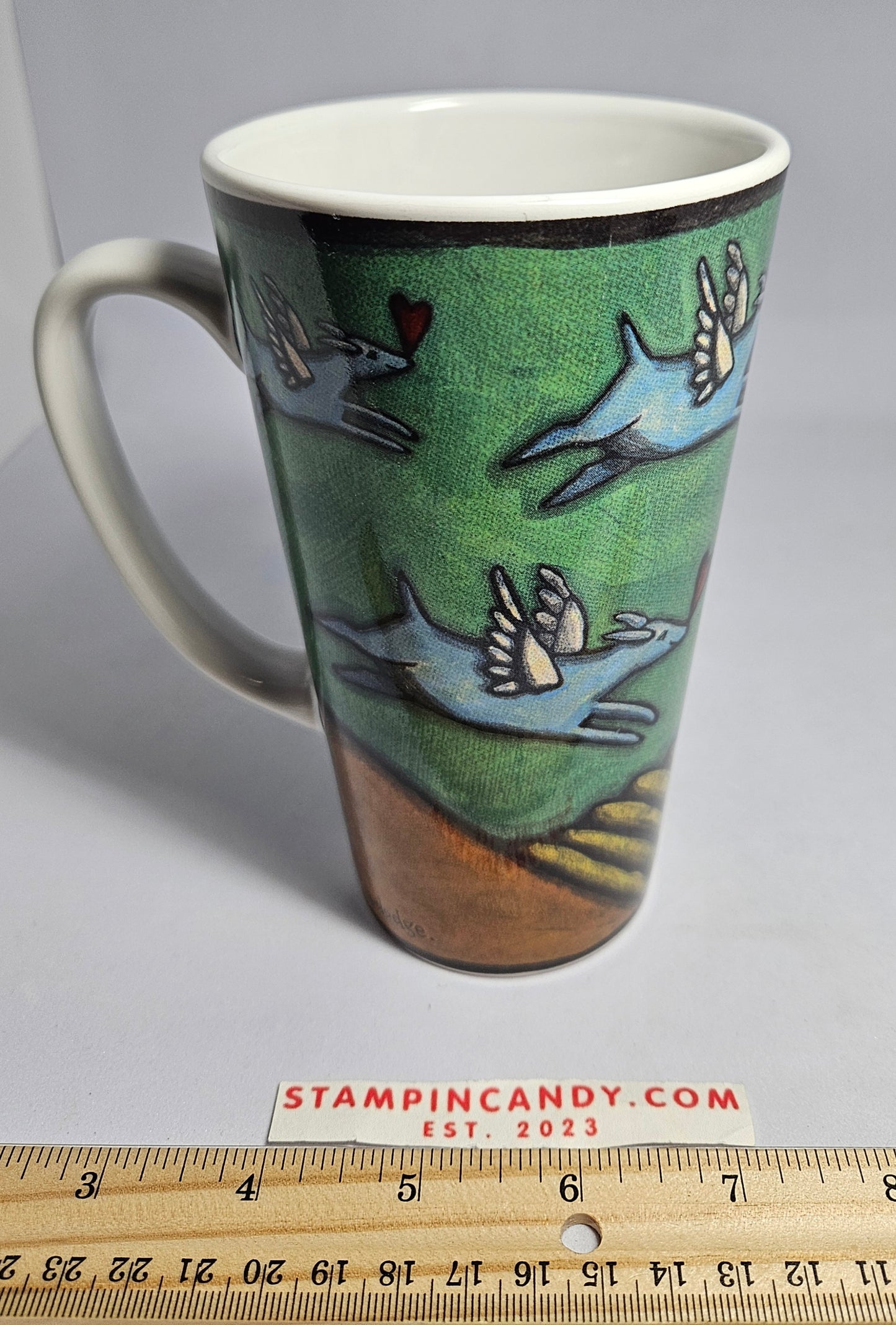 Flight of the Blue Dog - Tall Coffee Mug