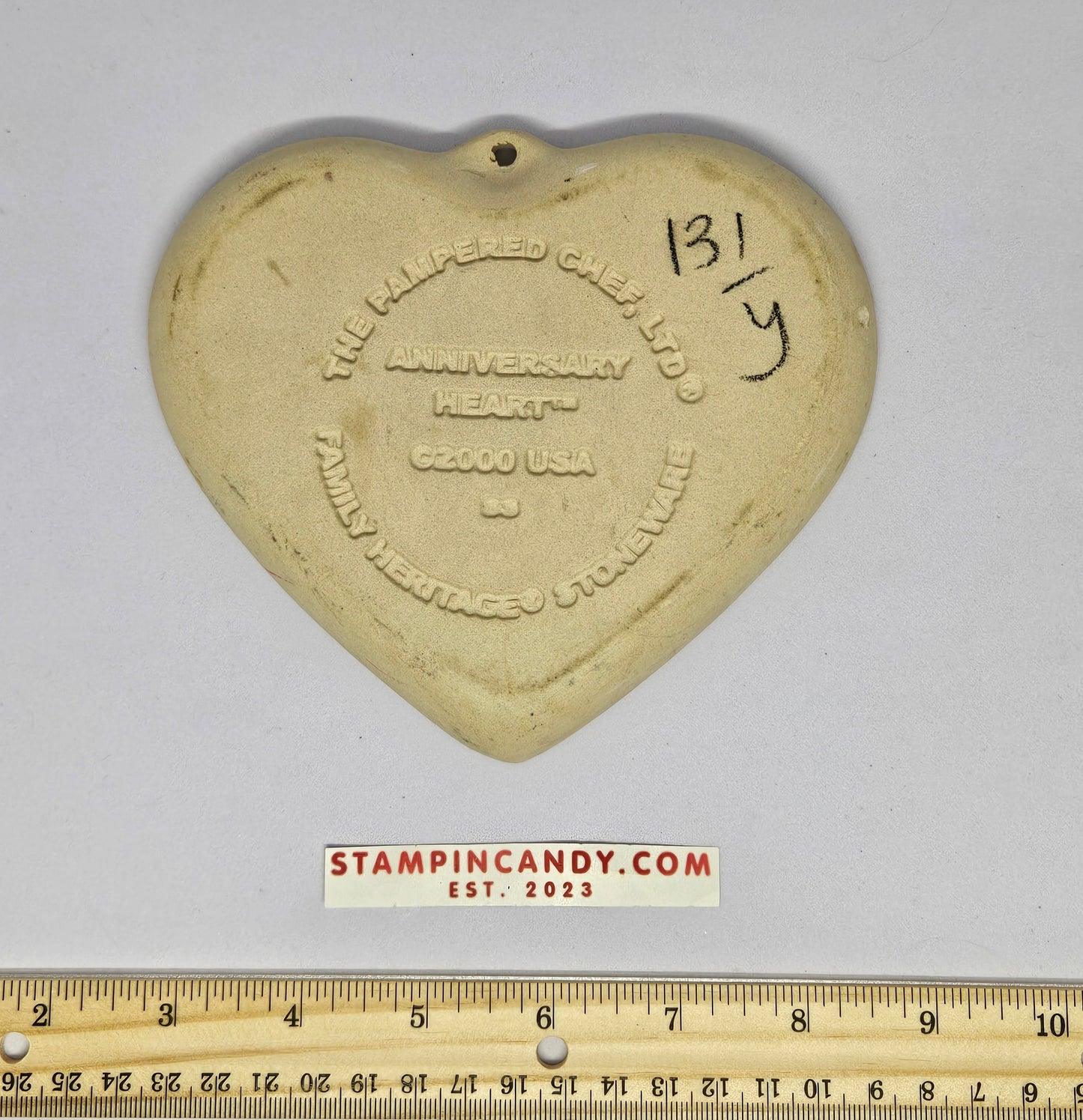 Pampered Chef 2000 - Anniversary Heart Cookie Mold