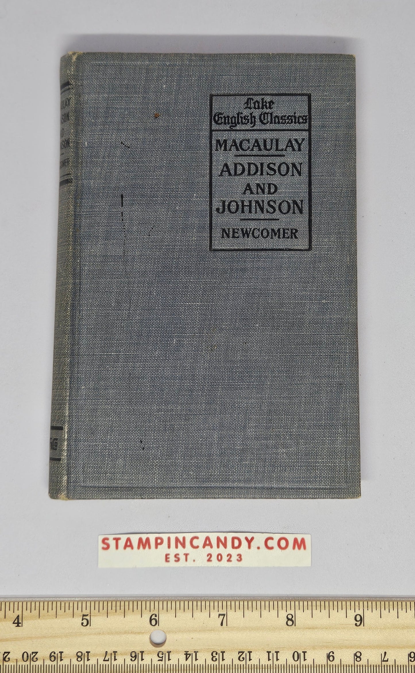 Lake English Classics - Macaulay - Addison and Johnson - 1903 Antique