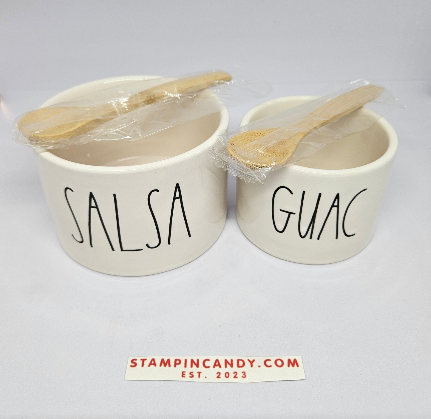 Rae Dunn - Artisan Collection By Magenta - Guac & Salsa Bowl Set