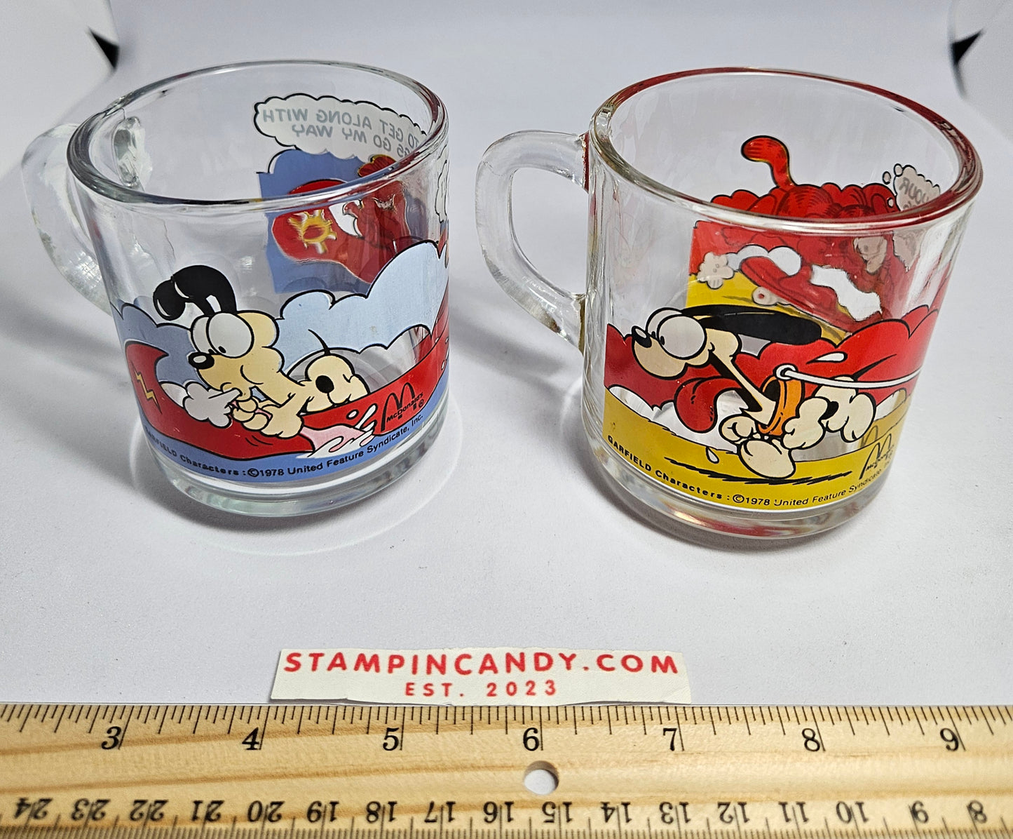 2 - 1978 McDonald's Garfield Mugs