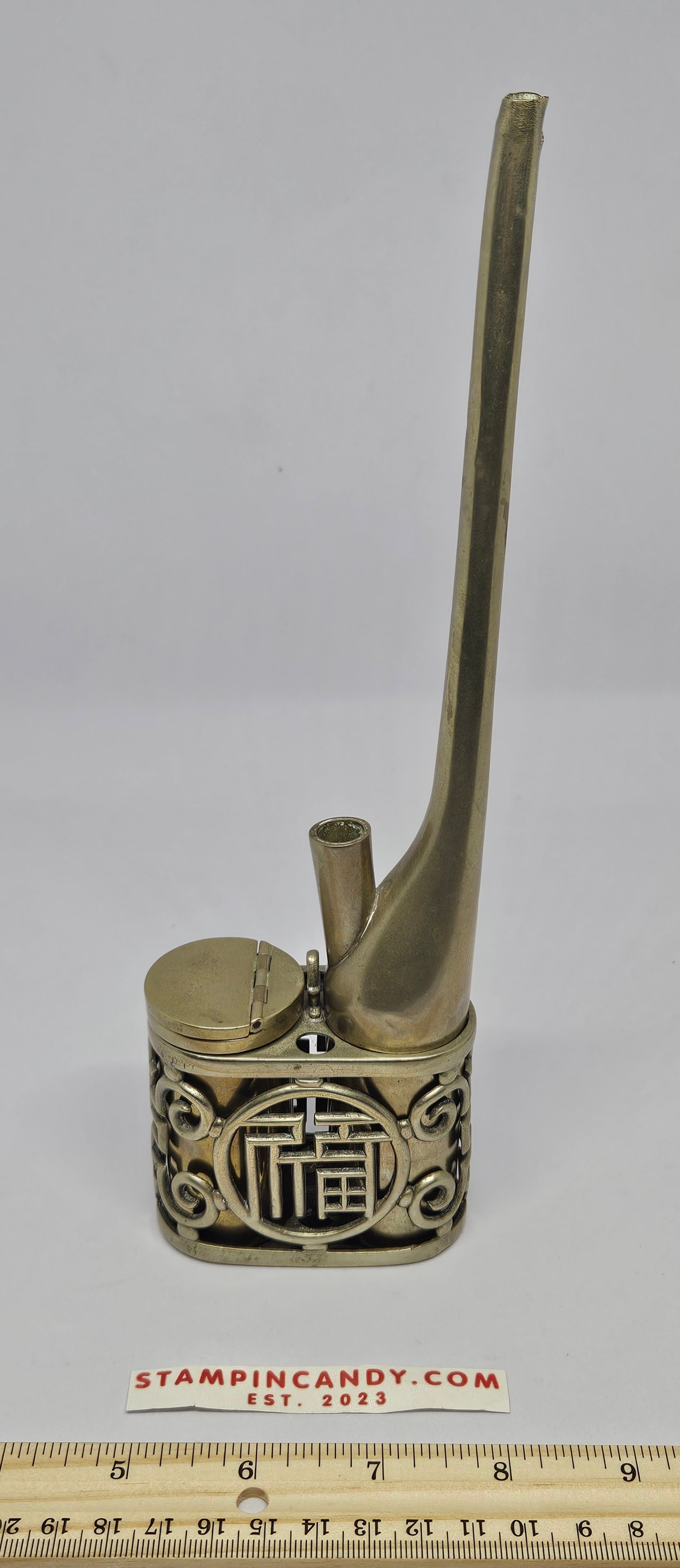 Vintage Chinese Nickel Water Pipe