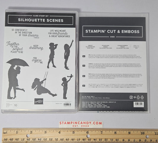 Stampin Up - Silhouette Scenes w/ Sweet Silhouettes Dies
