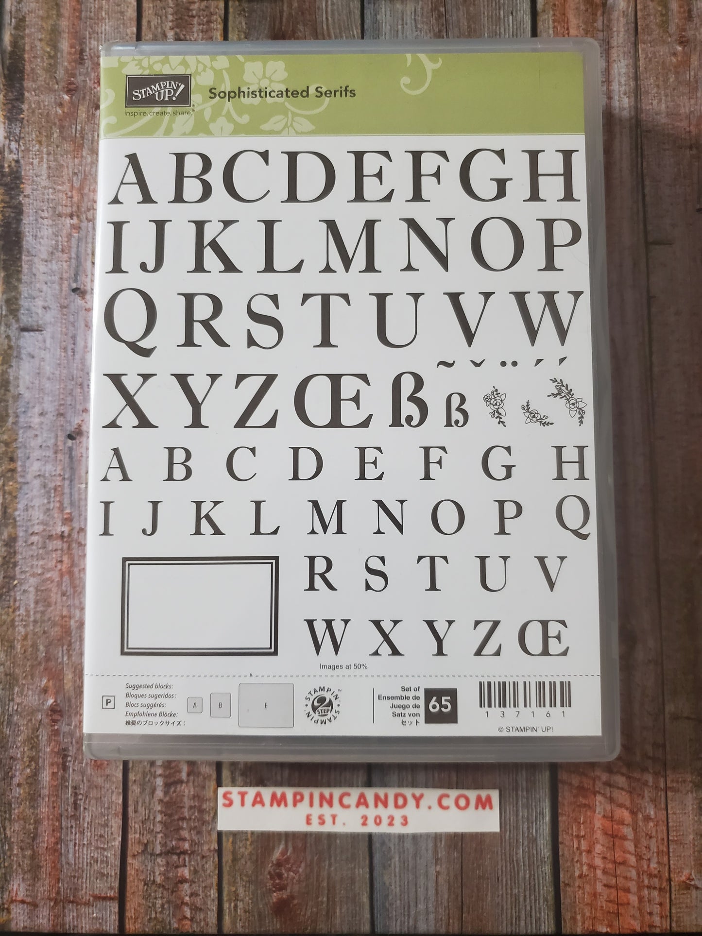 Stampin' UP! "Sophisticated Serifs" Stamp Set