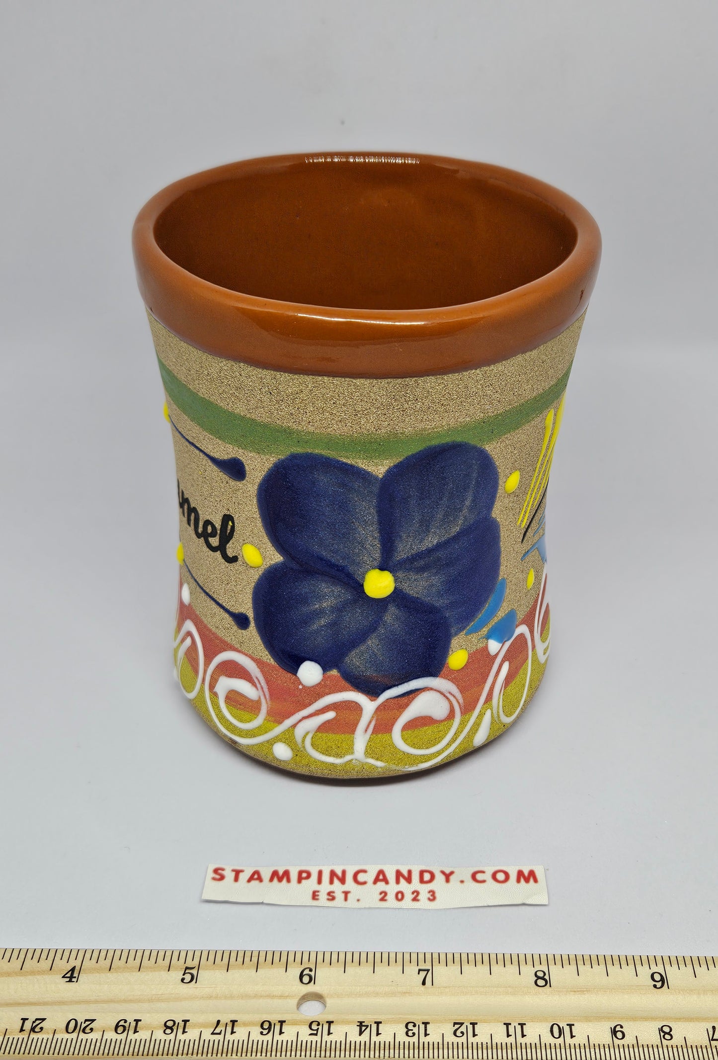 Mexican Large Clay Mug - Cozumel