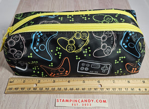 Dual-Pocketed Gaming Themed Accessories Bag