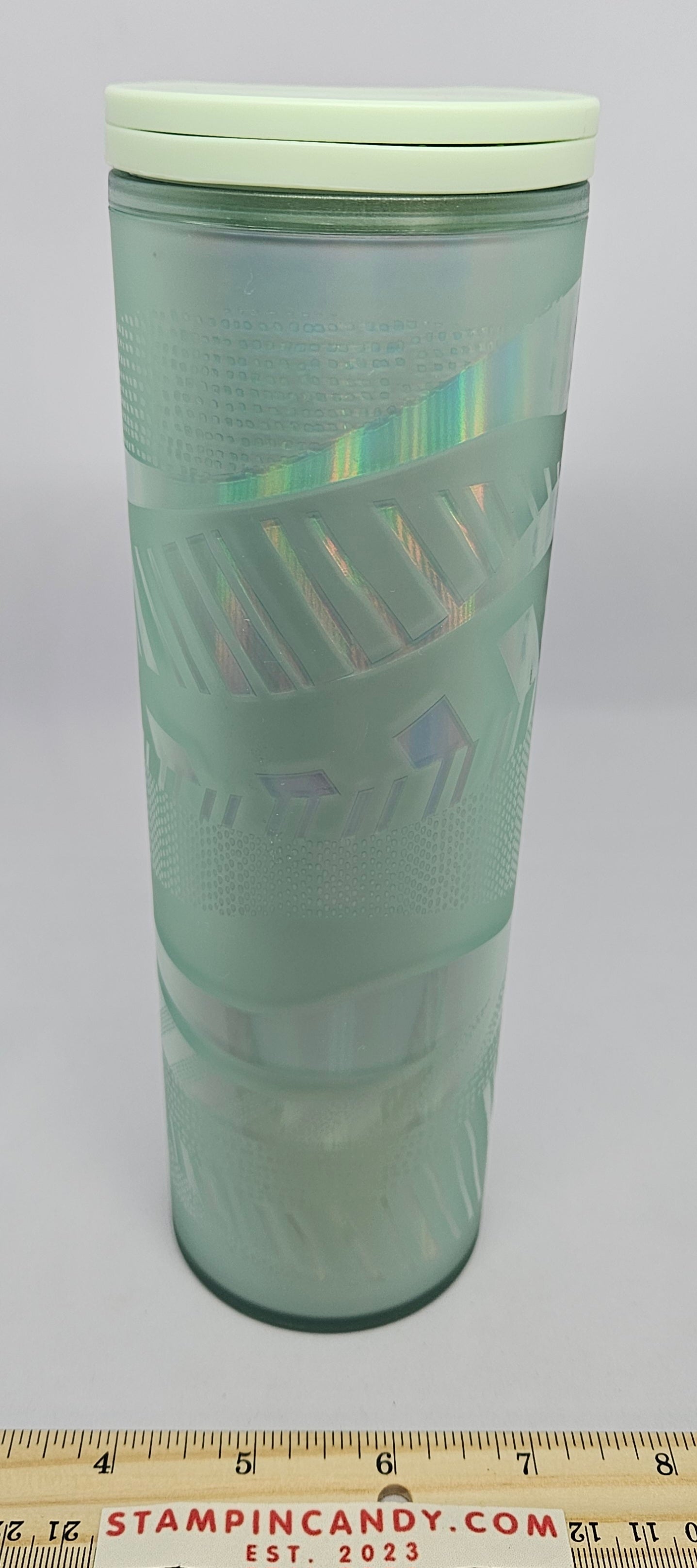 Starbucks Green / Teal Holographic / Iridescent 16 oz Tumbler