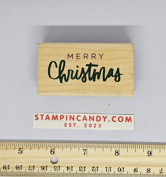 Stampabilities - Merry Christmas Script