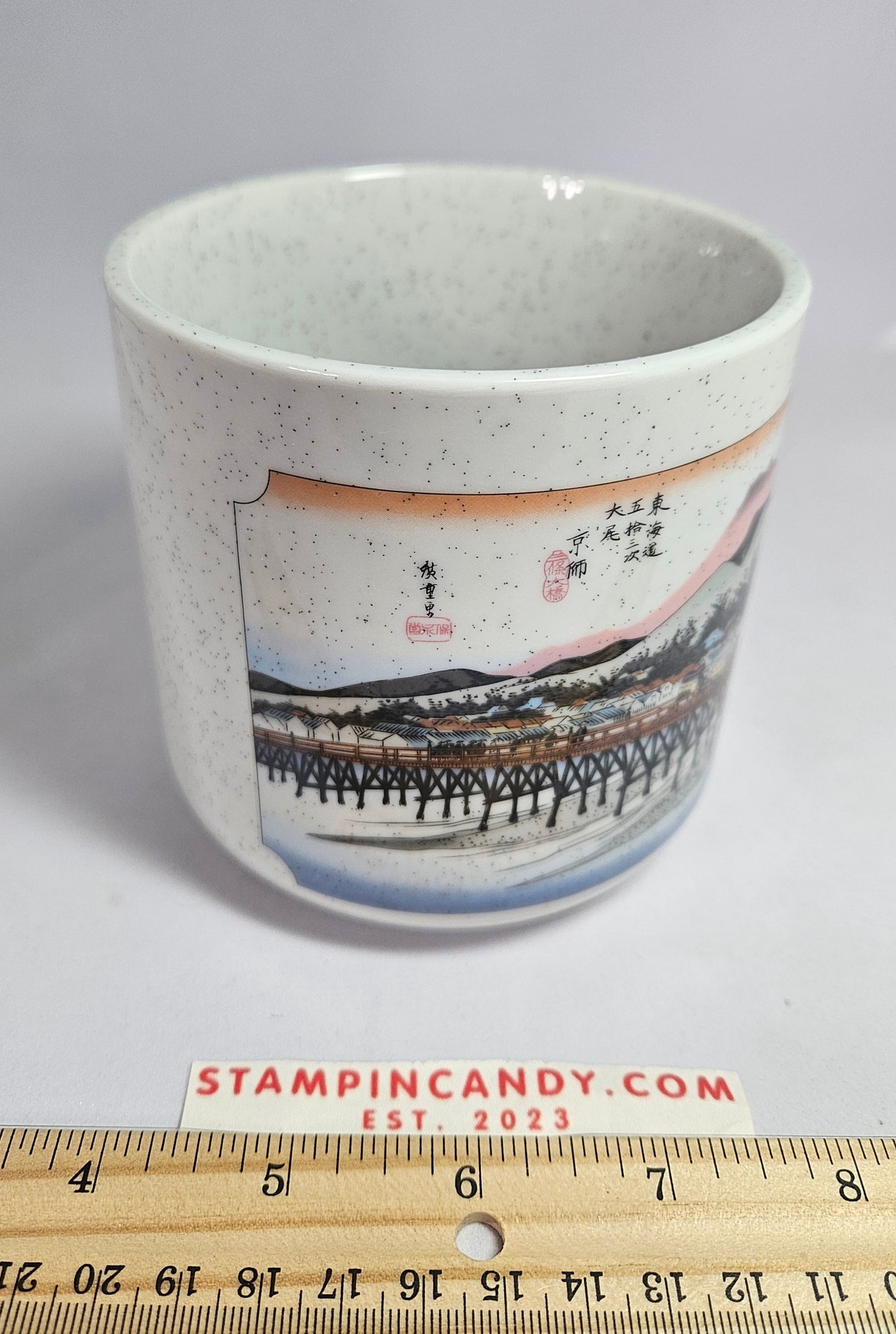 Japanese Bridge Scene Large Mug