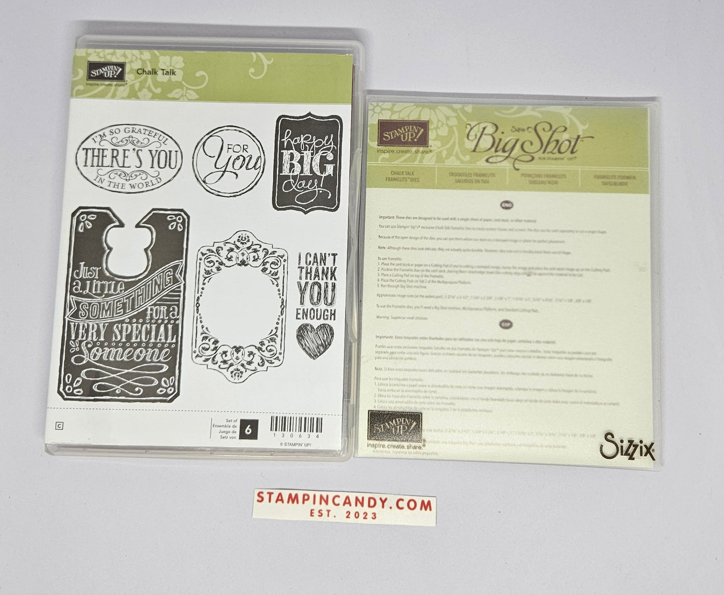 Stampin' UP! "Chalk Talk'" Stamp Set with "Chalk Talk" Dies