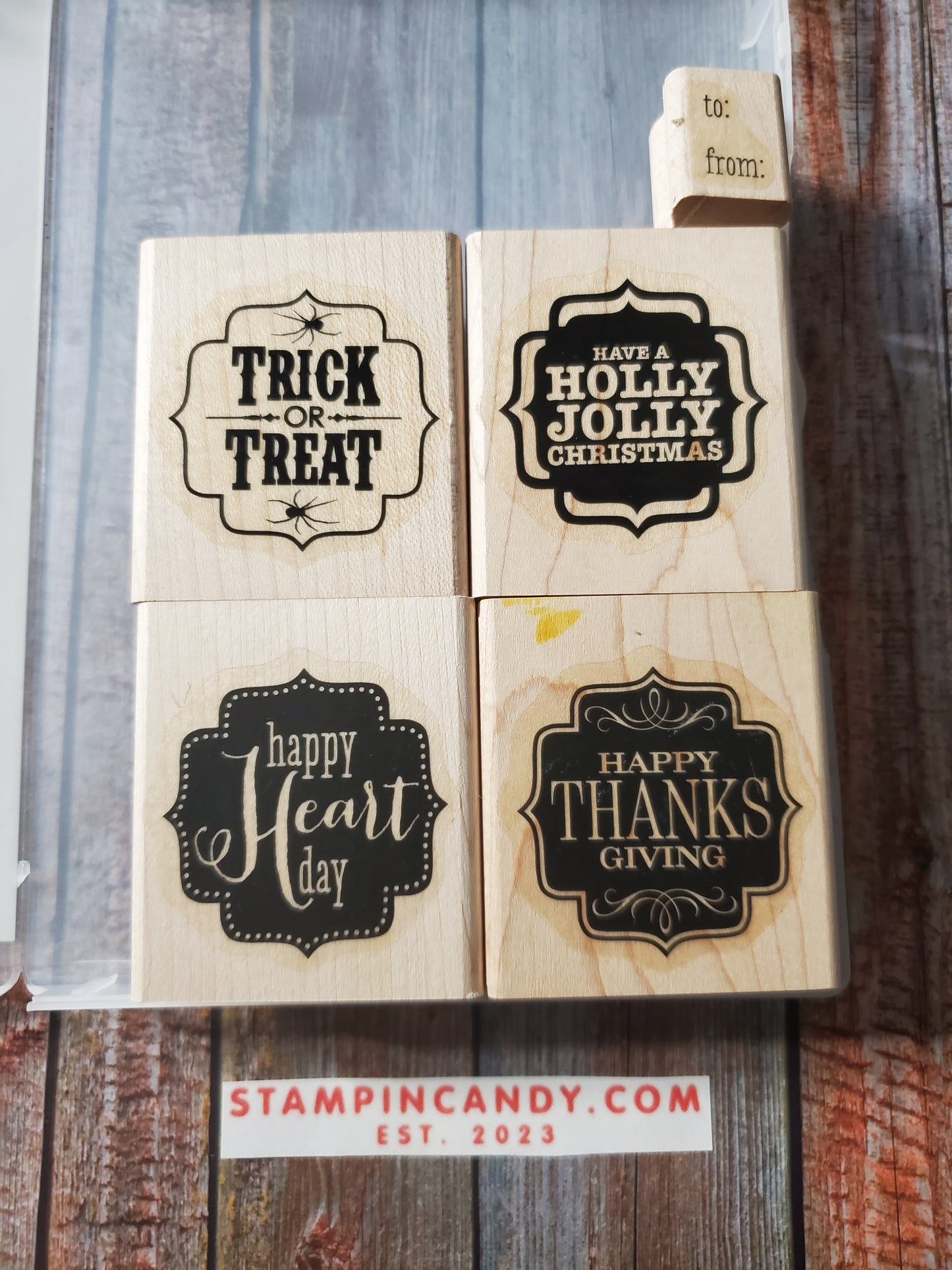 Stampin' UP! "Tags 4 You" Stamp Set (Wood Block)