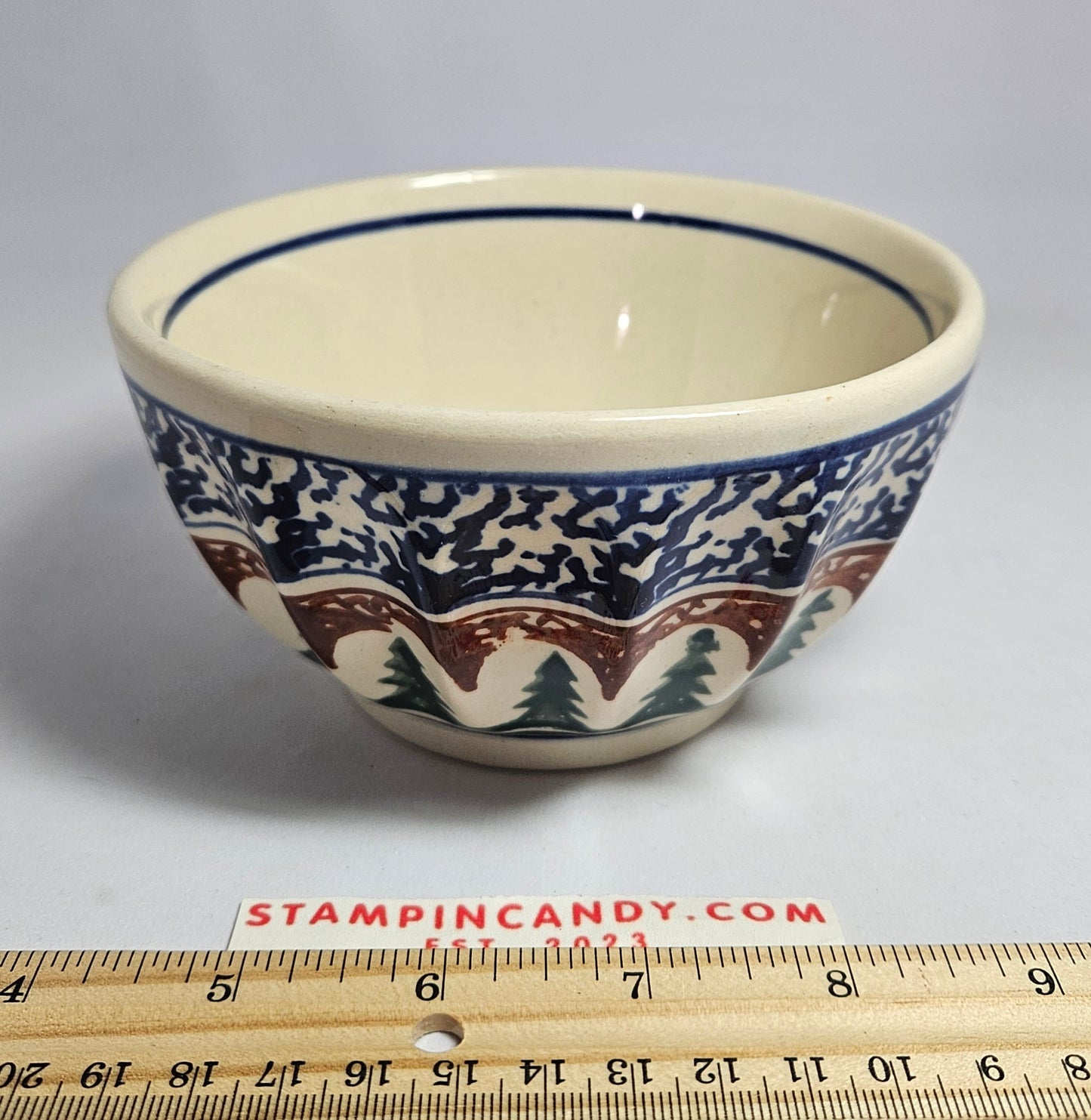 Polish Christmas Bowl - Boleslawiec Pottery