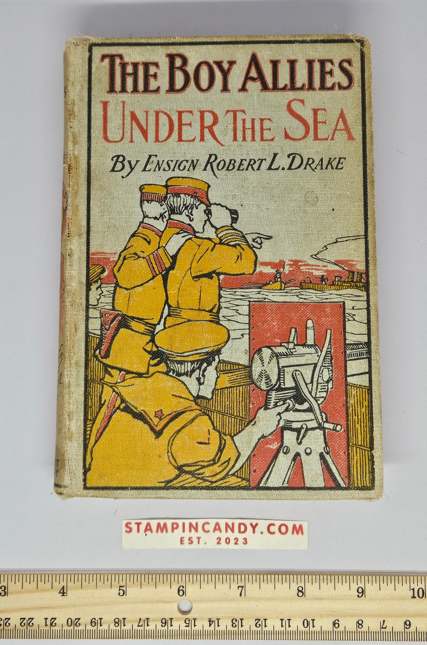 The Boy Allies - Under The Sea - by Ensign Robert L. Drake - 1916 Antique