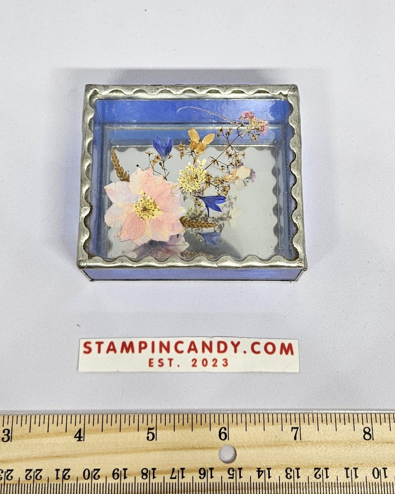 Pressed Flower Trinket Box