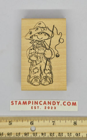 Fisherman / Frog Stamp - Stamp Affair 1995