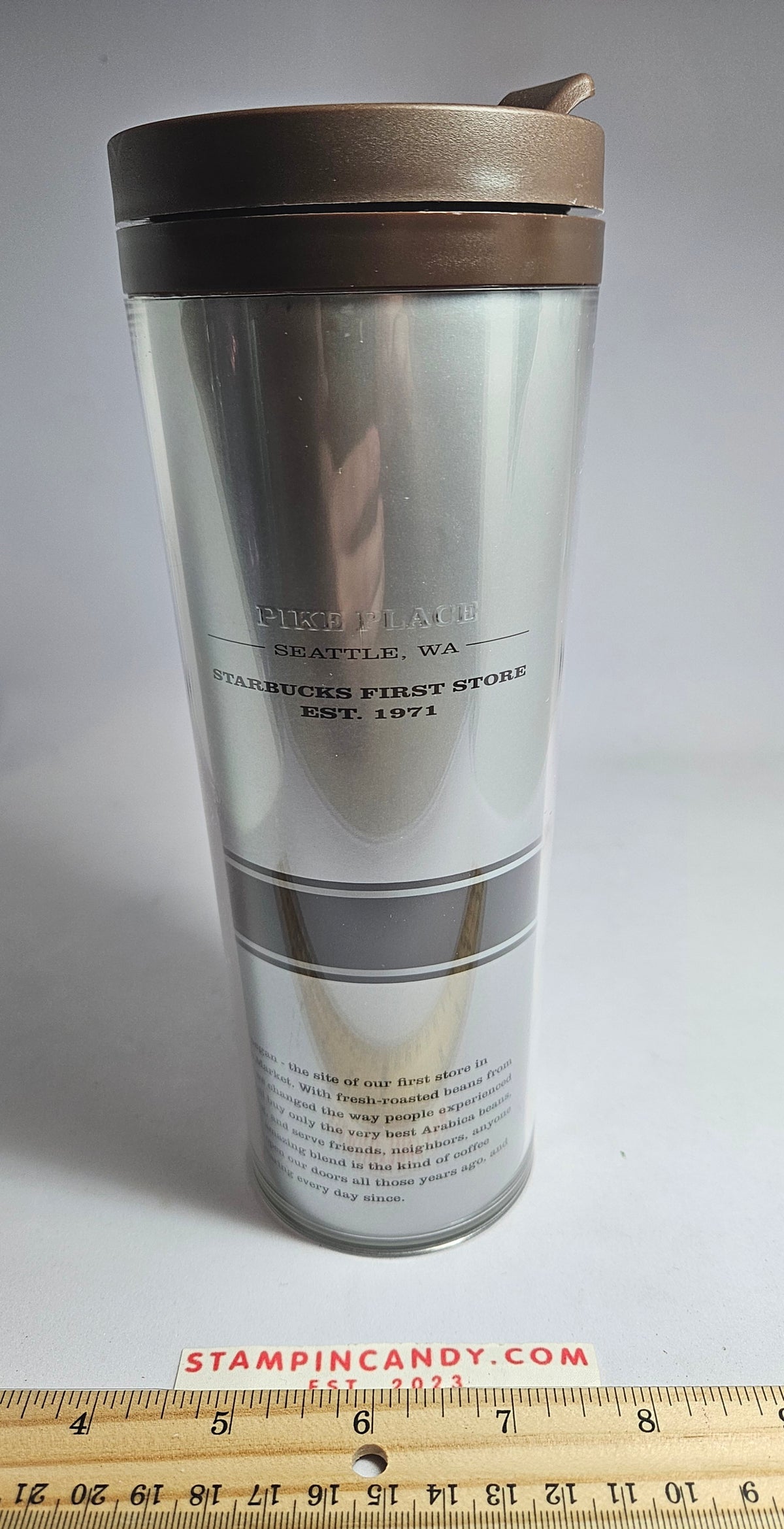 Starbucks 2011 - 16 oz Pike's Place Seattle Washington Tumbler