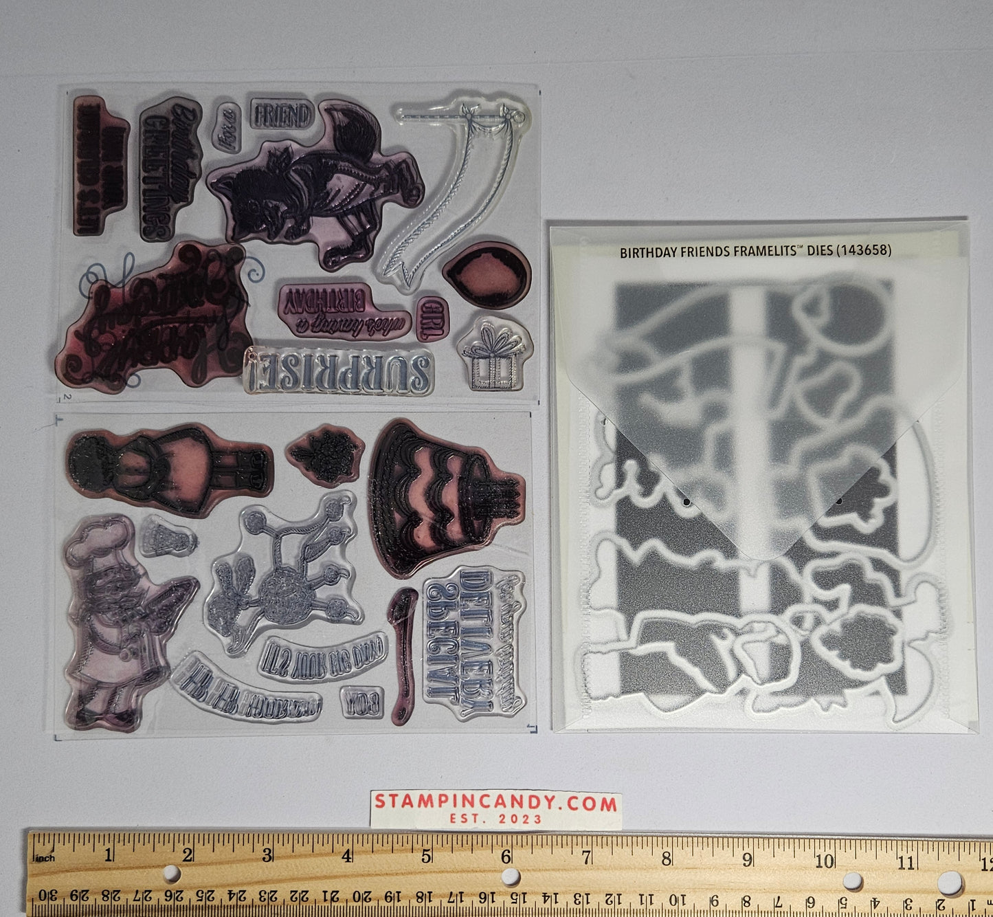 Stampin Up - Birthday Delivery w/ Birthday Friends Dies