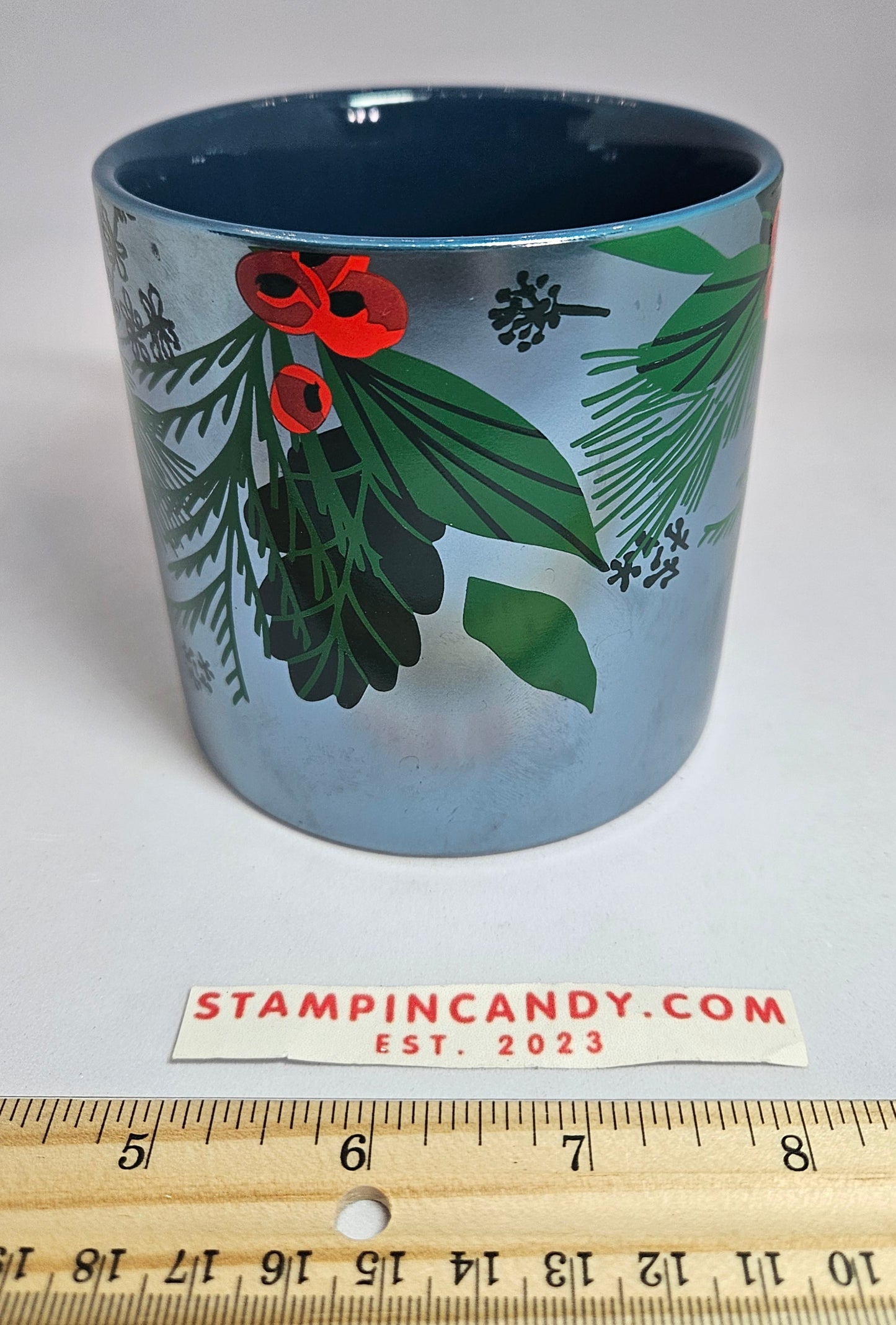 Starbucks - 2021 14oz Holly Berry/Blue Christmas Mug