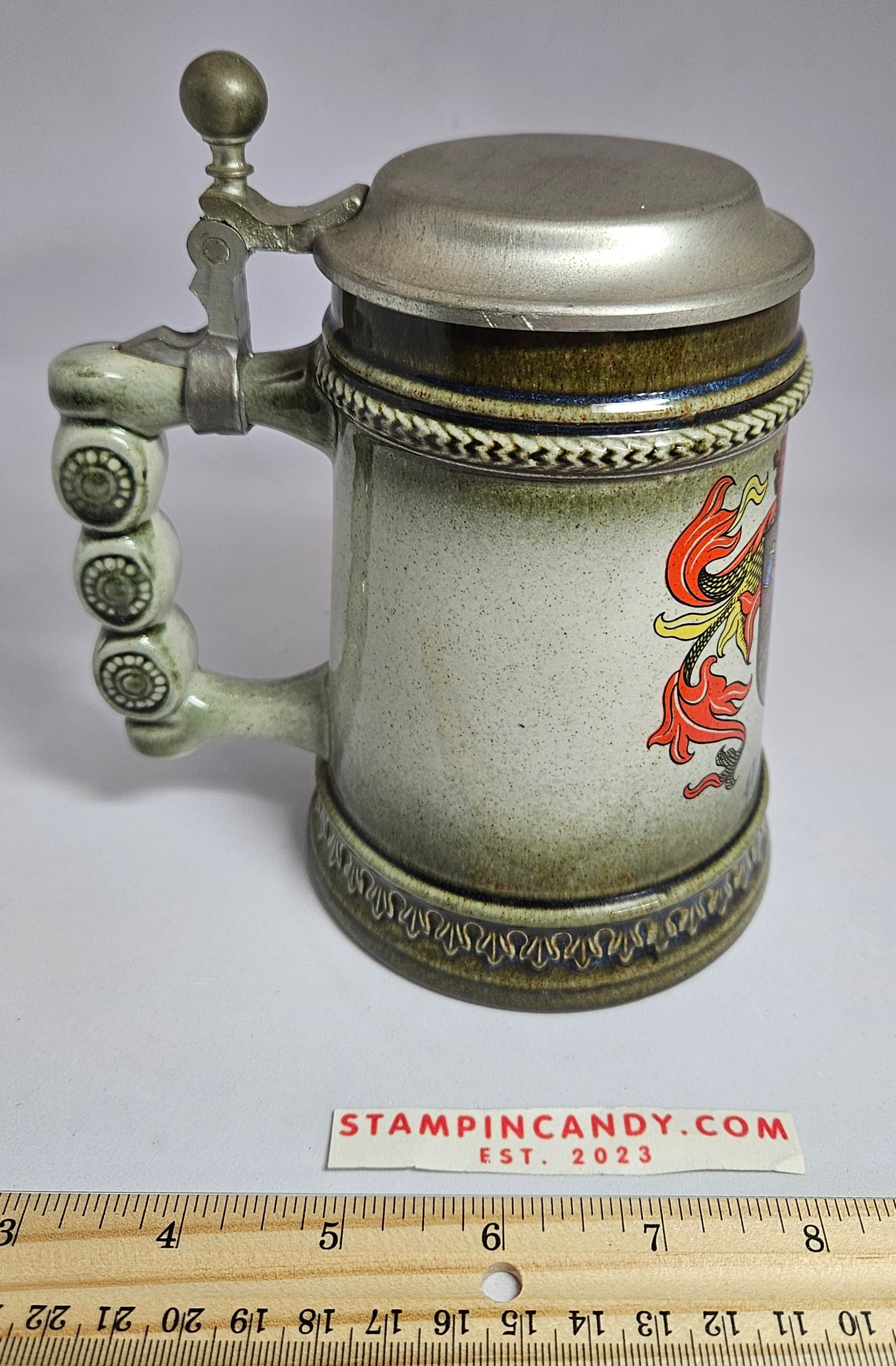 Munchen Flip Top German Beer Stein