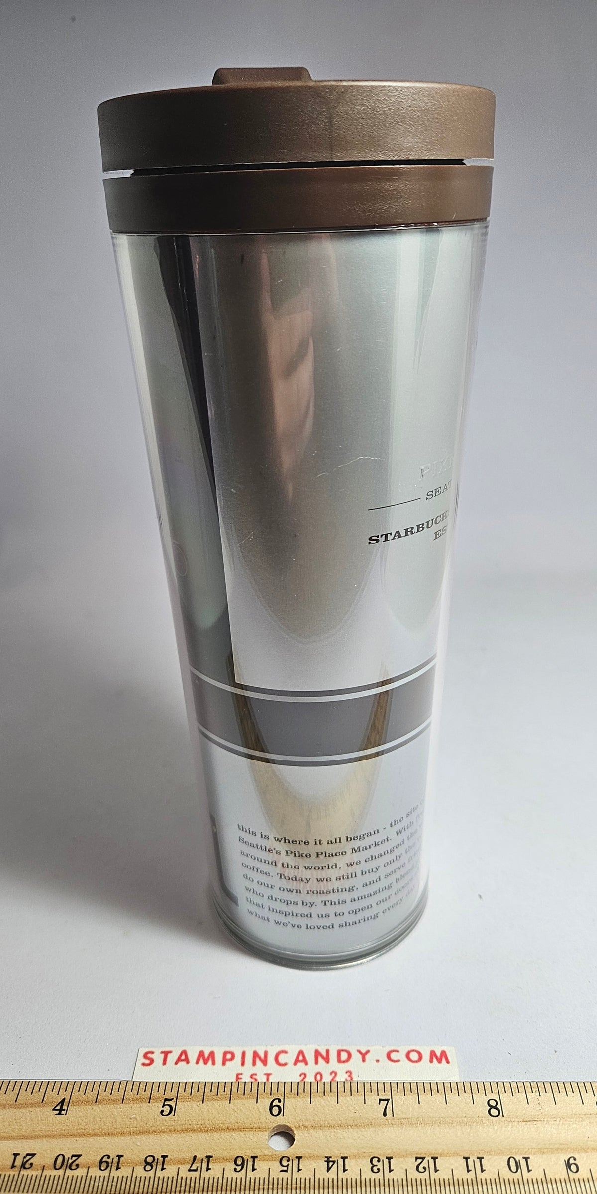 Starbucks 2011 - 16 oz Pike's Place Seattle Washington Tumbler