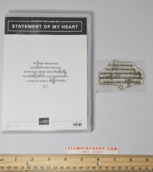 Stampin Up - Statement of My Heart