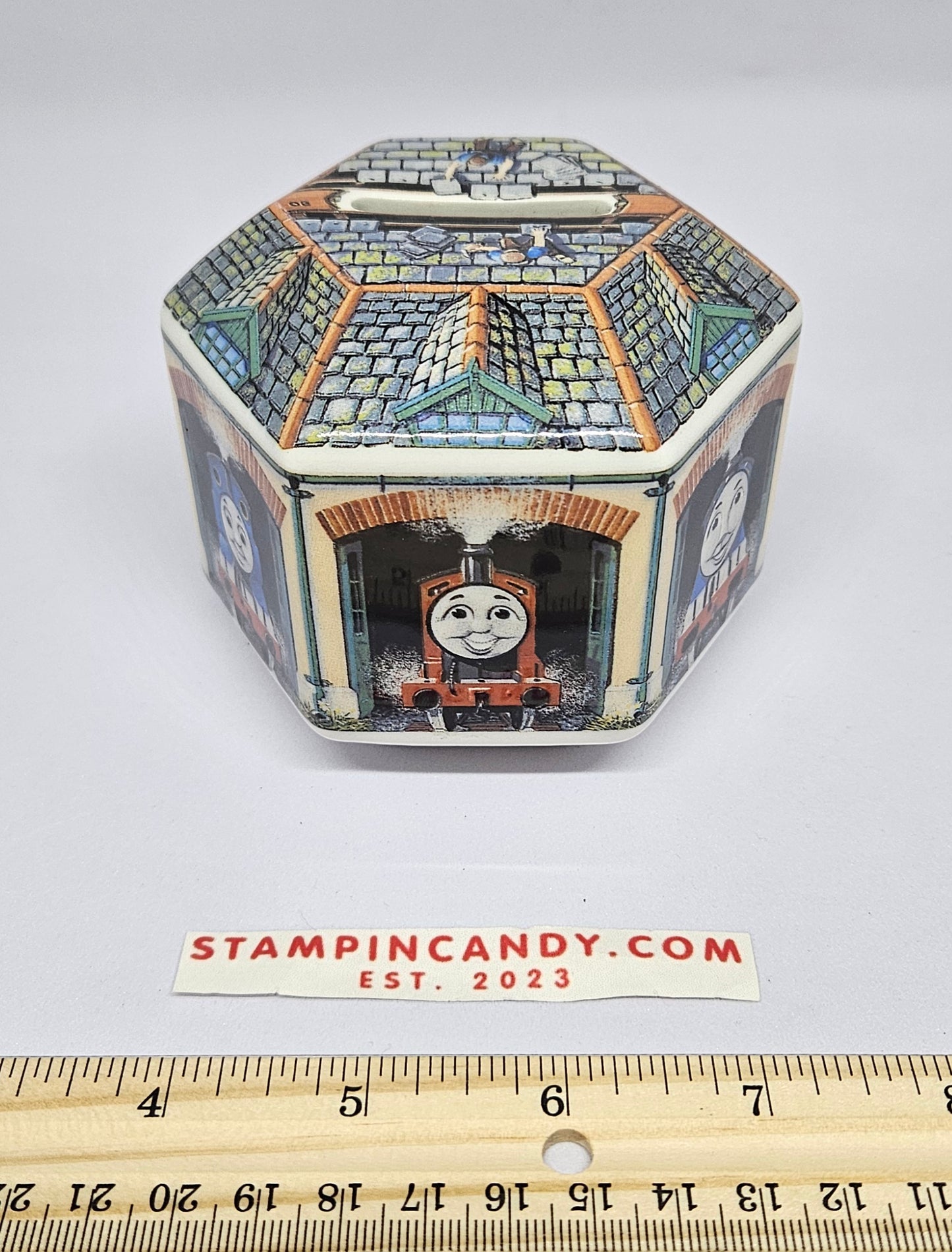 Thomas The Tank Engine Piggy Bank - 1992 Wedgewood - Made in England *NO CORK*