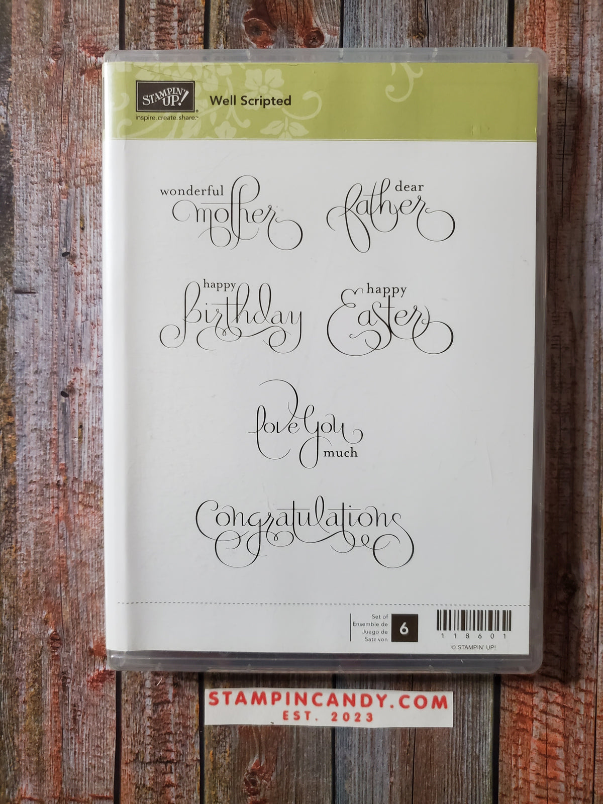 Hand Scripted Stamps Stampin' UP!