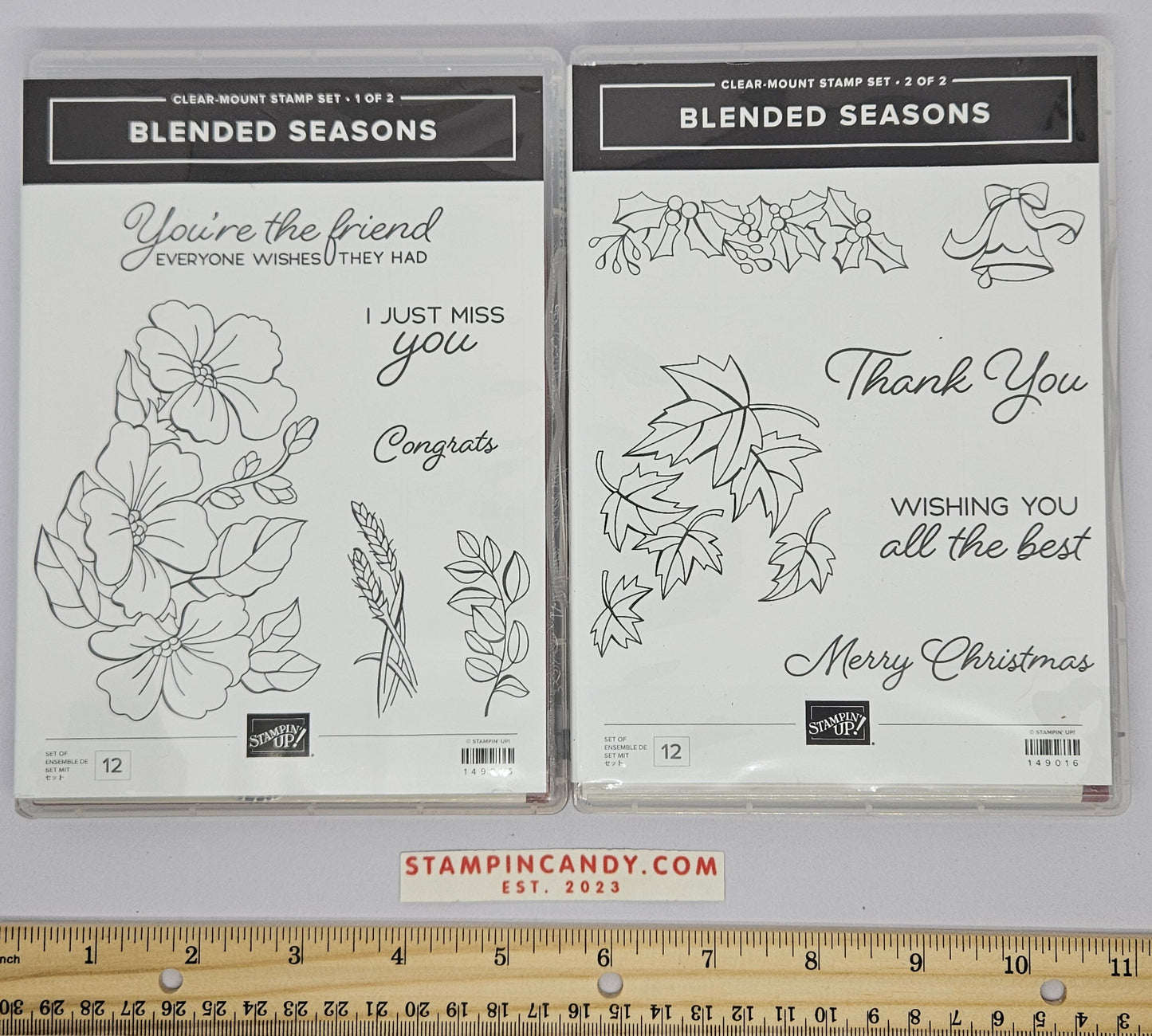 Stampin Up - Blended Seasons (2 Case Set) w/ Stitched Seasons Dies