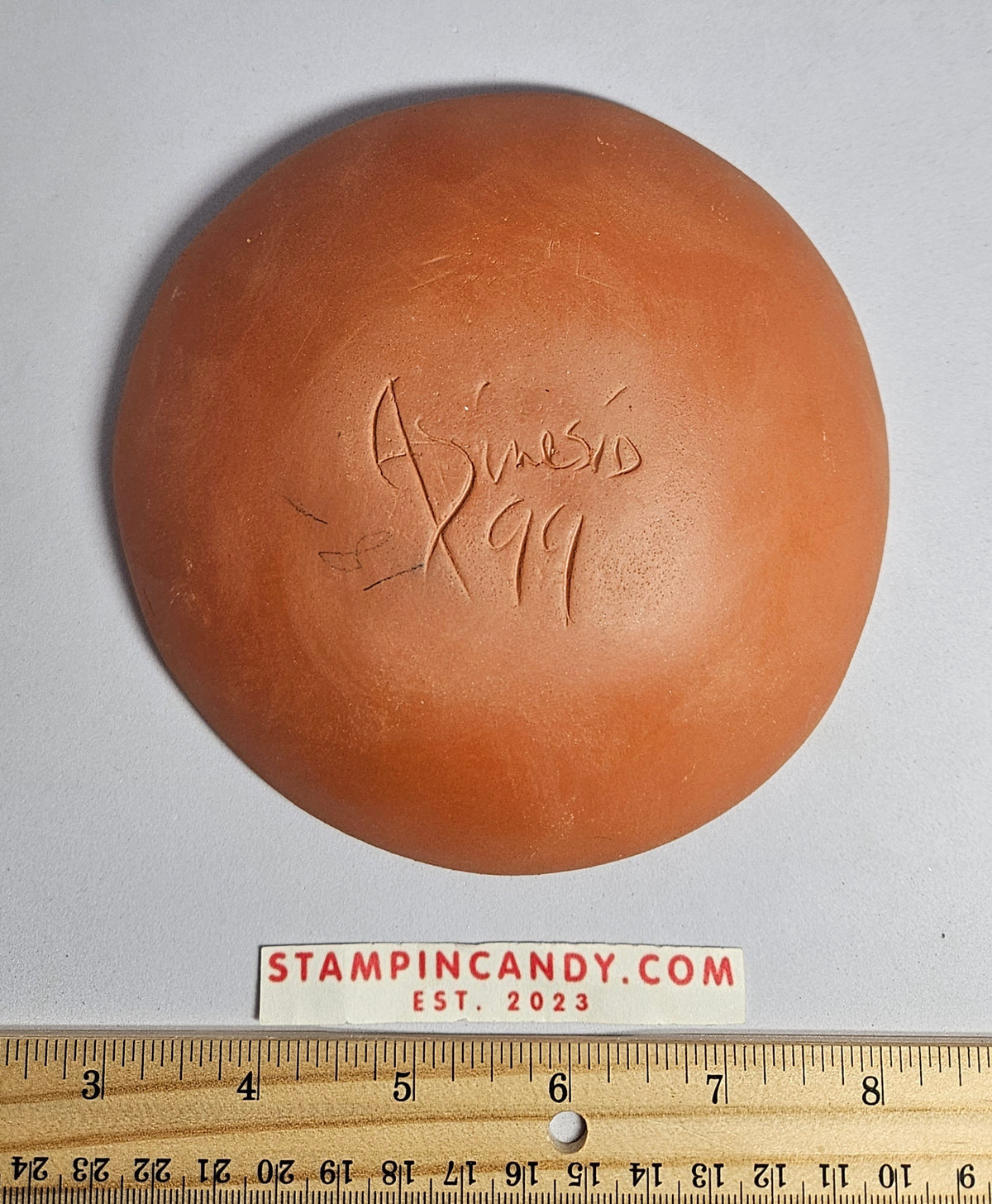 Gecko Pottery - Terracotta with Black Glaze - 5 inch