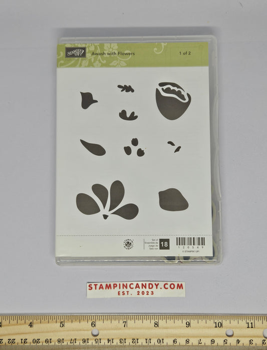 Stampin Up - Awash With Flowers *Set 1 of 2 ONLY*