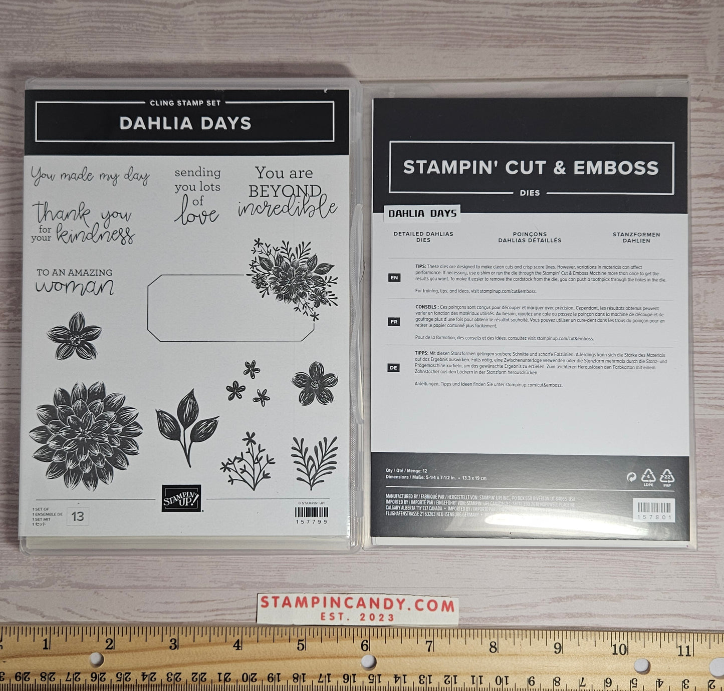 Stampin Up - Dahlia Days w/ Detailed Dahlias Dies